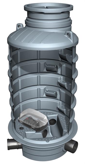 Kessel 1000 x 1680 mm brønd til indbygning af højvandssikring