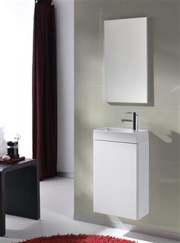 Dansani Selina Lille møbelpakke 40 cm bred - spejl-vask og skab