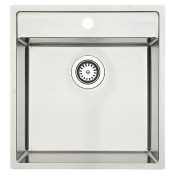 Lavabo Nexus 50 køkkenvask B: 48 x D: 51 cm i rustfrit stål til nedfældning - planlimning eller underlimning