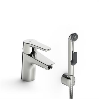 Oras Saga håndvaskarmatur med håndbruser, uden BV - krom