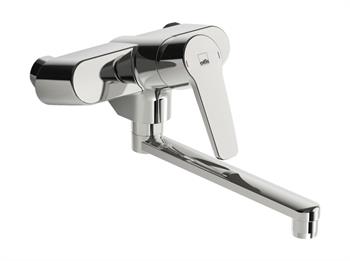 Oras Saga Håndvaskarmatur med 200 mm D-tud uden bundventil i krom 3937