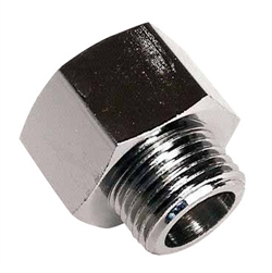 Forkromet Spidsmuffe 1/2" x 3/8"