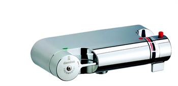  Damixa TMC Brusebatteri med Termostat, u/Rosetter, Krom