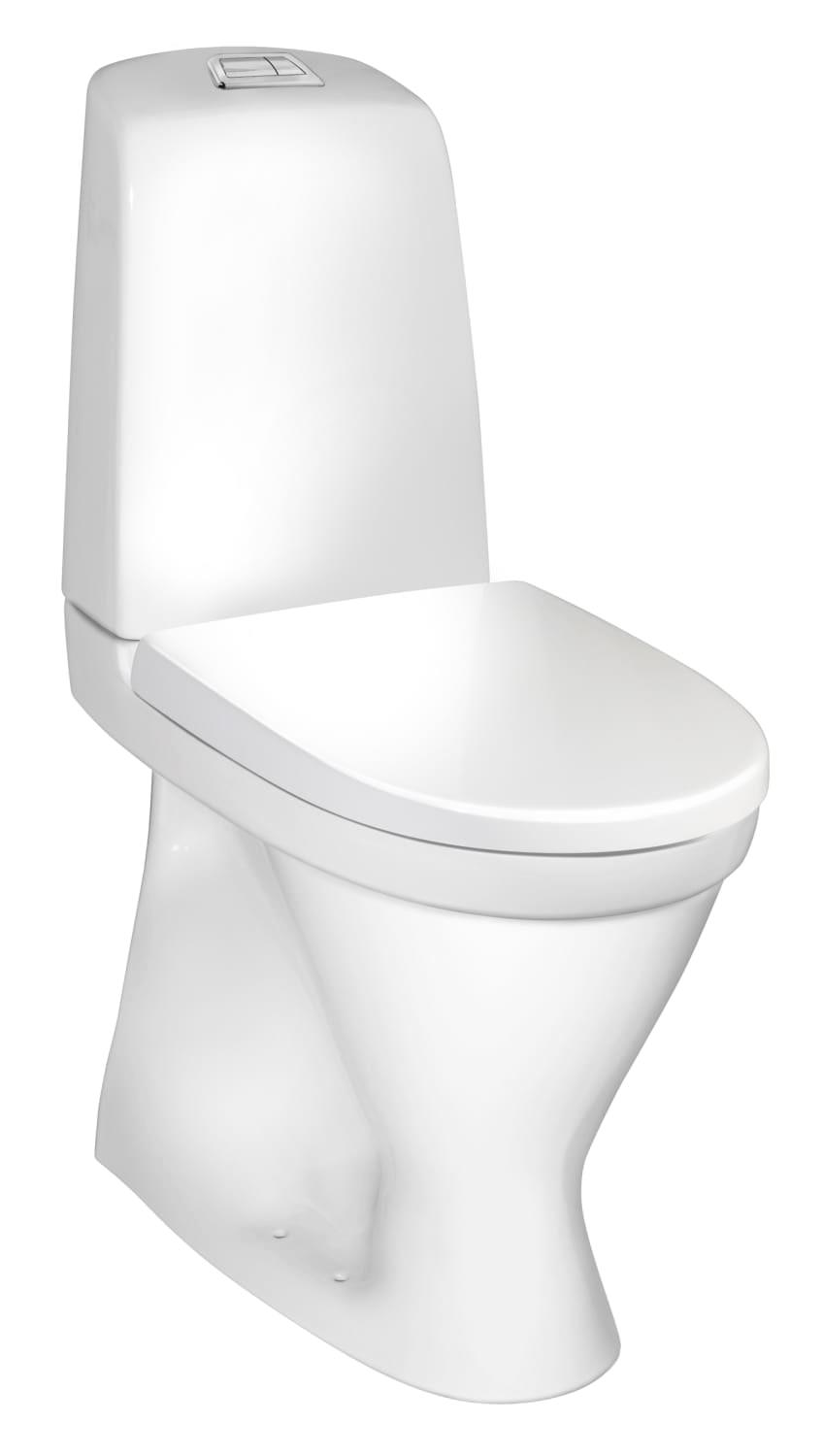 pence Tilbagekaldelse større Toilet Gustavsberg Nautic 1546l wc, høj model 46 cm - 605036414