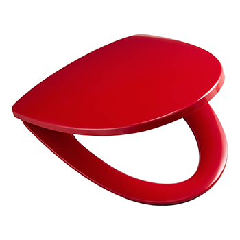 Ifø sæde til Sign toilet med fast beslag og Quick Release I RØD