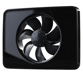 Fresh intellivent ventilator i sort Med Hygrostat Og Timer