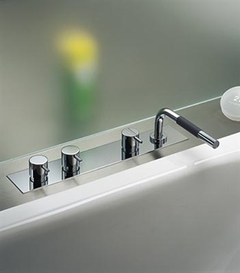 Vola  armatur til badekar Vola nr BK4   Børstet krom